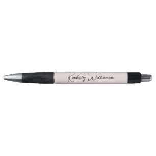 Stylo Écriture chic signature rose