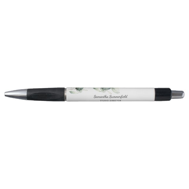 Stylo Écriture élégante minimaliste Eucalyptus moderne (Devant)