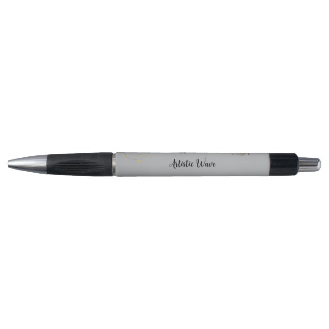 Stylo élégant monogrammé abeille à miel (Devant)