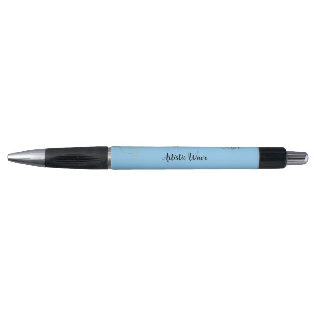 Stylo élégant monogrammé abeille à miel (Devant)