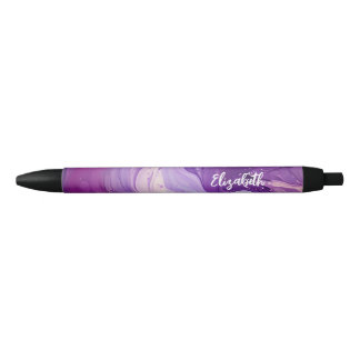 Stylo Élégant Personnalisé En Encre Violette