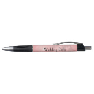Stylo Élégant rose étincelle Mariage personnalisée Belle