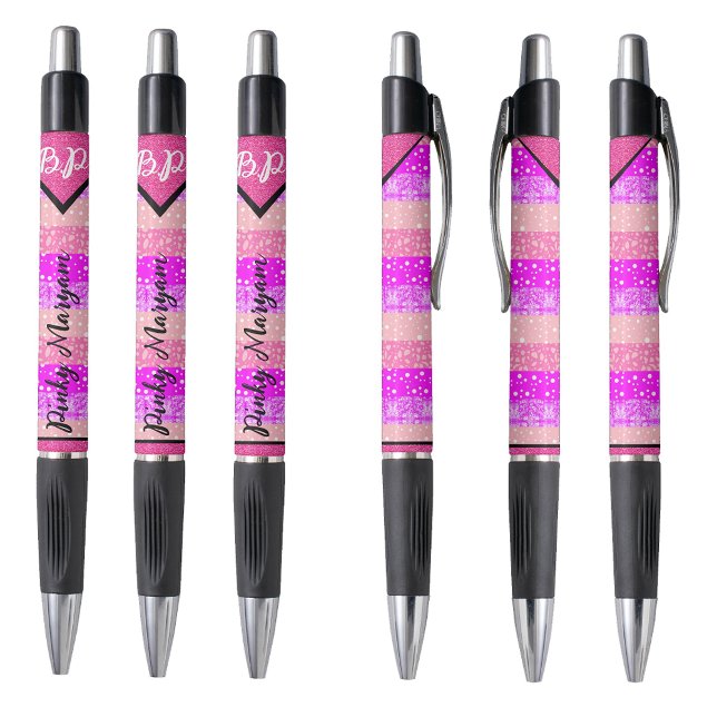 Stylo Élégant rose Premier Nom Monogramme pour Filles, C (Cool pens for girls
)