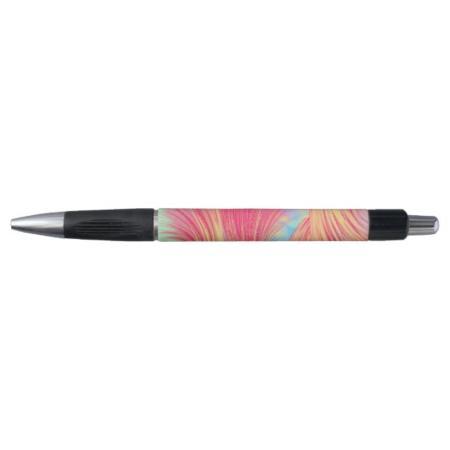 Stylo Elégante couleur jaune rose Abstrait (Devant)