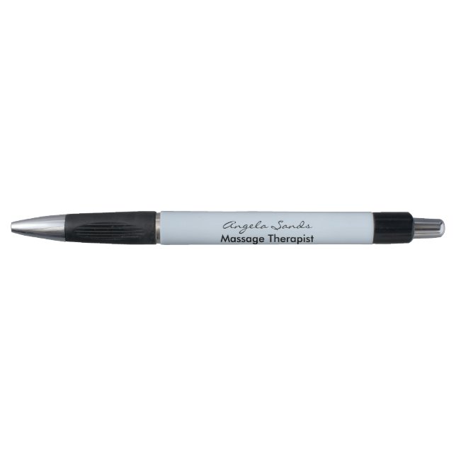 Stylo Élégantes marguerites blanches bleues (Devant)