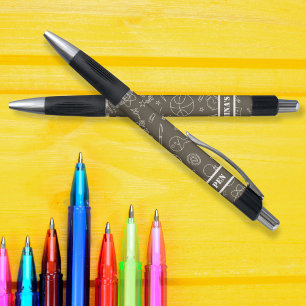 Stylo Eléments scolaires Brown motif personnalisé