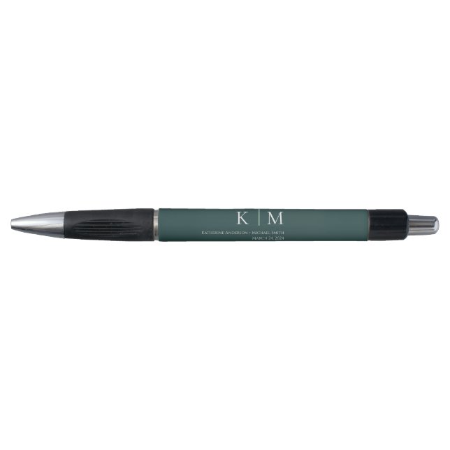 Stylo Emerald Green et White-Mariage- (Devant)