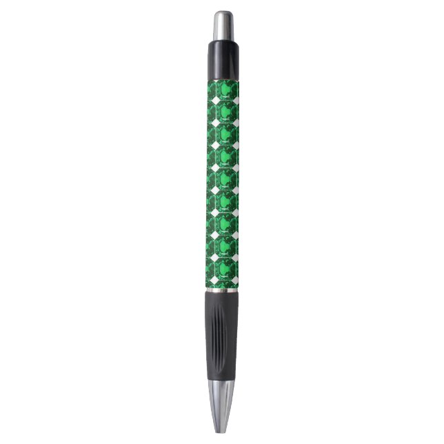 Stylo Émeraude octogone (Devant (Vertical))