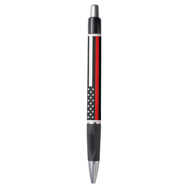 Stylo Emmy ligne rouge drapeau américain (Devant (Vertical))