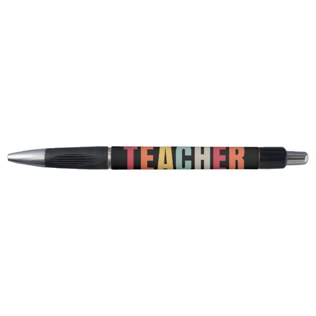 Stylo ENSEIGNANT en lettres colorées (Devant)