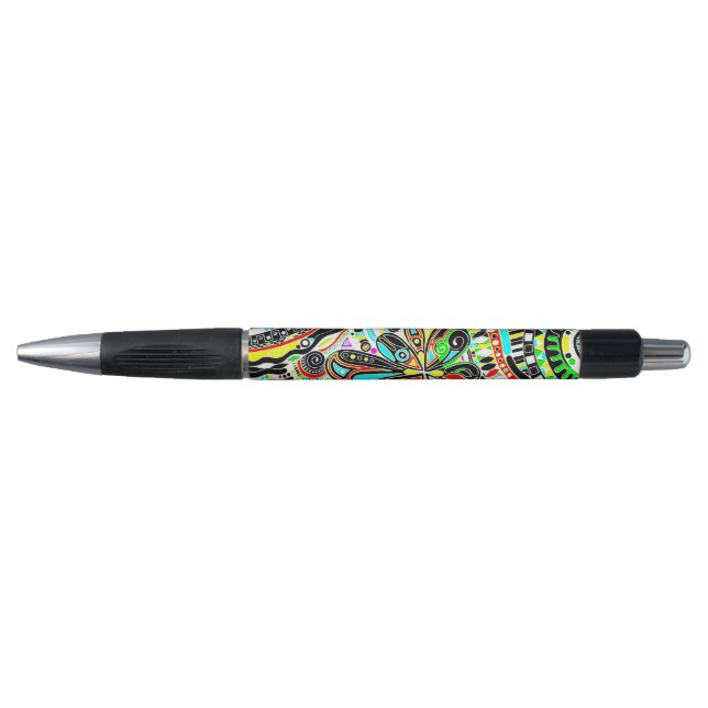 Stylo Esquisse Imaginaire Art - Fleurs Abstraites 3 (Devant)