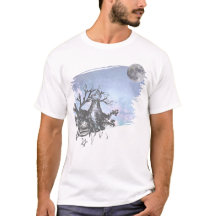 Stylo et Loup d'encre et T-shirt Pleine lune