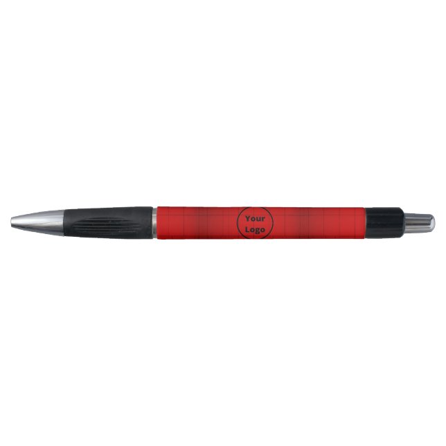 Stylo Étapes de l'architecture abstraite rouge du logo p (Devant)