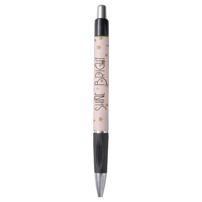 Stylo Étoiles en or rose (Devant (Vertical))
