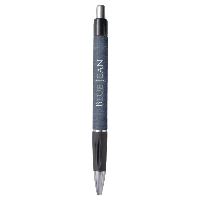 Stylo Fausse Jean Bleu Denim   (Devant (Vertical))