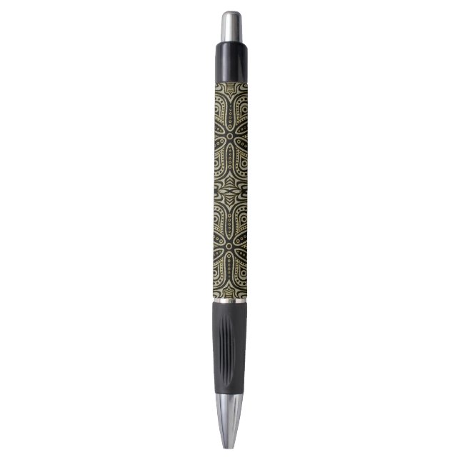 Stylo Faux Gold & Diamonds Parties scintillant Motif tur (Devant (Vertical))