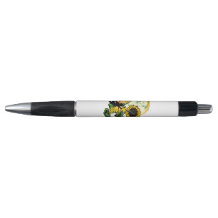 Stylo Fée de tournesol et chat cosmique