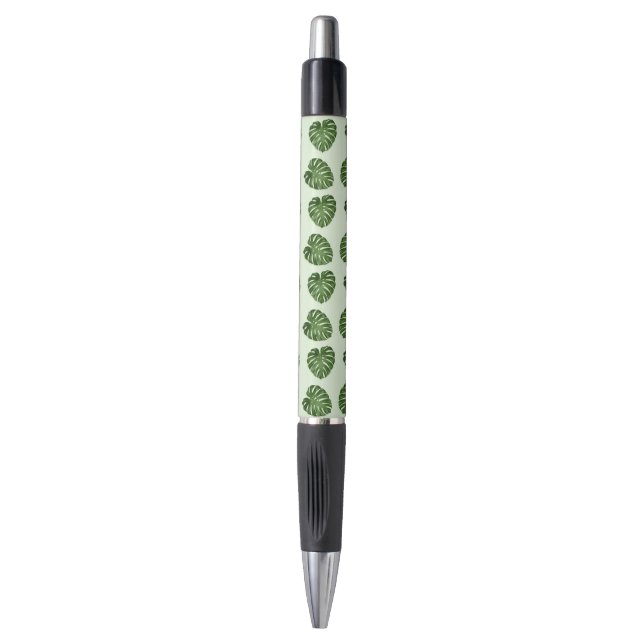 Stylo Feuilles de palmiers, Feuilles verts, Motif tropic (Devant (Vertical))