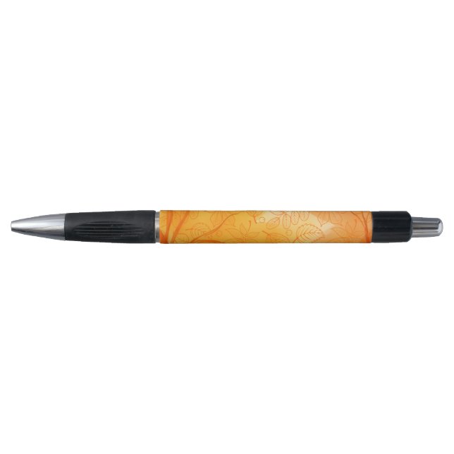 Stylo Feuilles orange classiques Automne (Devant)