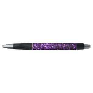 Stylo Flamme de parties scintillant foncé violet brillan
