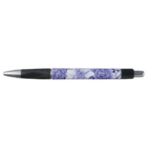 Stylo Fleur Bleue
