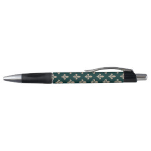 Stylo Fleur de Lis Motif, Royal French Creative on Green