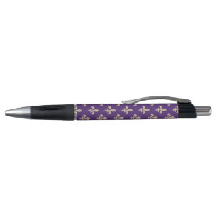 Stylo Fleur de Lis Motif, Royal French Creative on Purpl