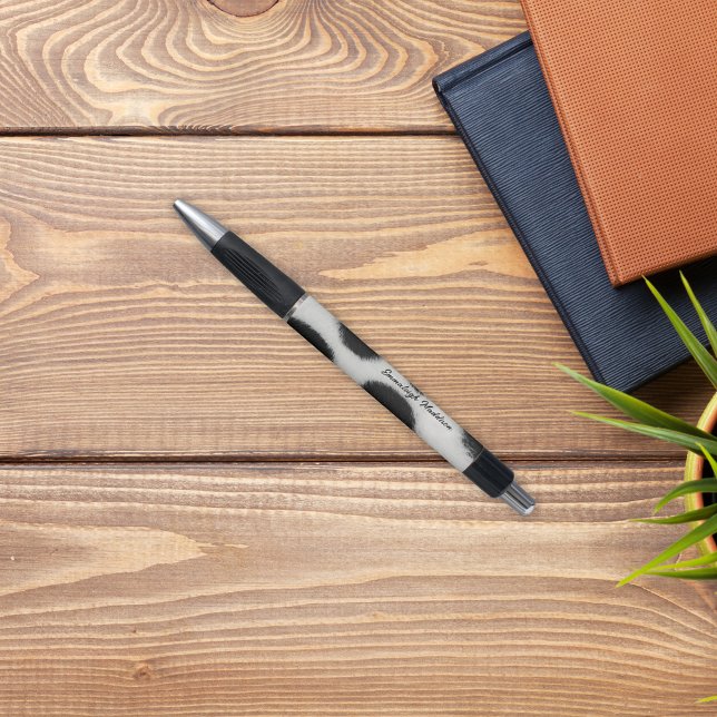 Stylo Fleur de vache laitière Comme Imprimer Monogramme (Créateur téléchargé)