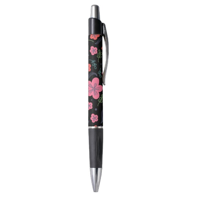 Stylo Fleur motif coloré belle (Bas (Vertical))
