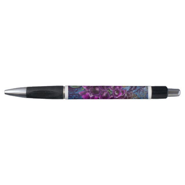Stylo Fleur papillon et renard (Devant)