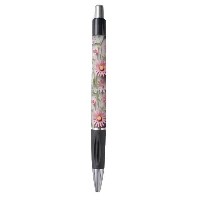 Stylo Fleurs 3D- (Devant (Vertical))