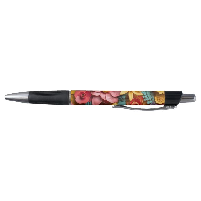 Stylo Fleurs 3D- (Bas)