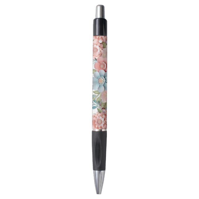 Stylo Fleurs 3D- (Devant (Vertical))
