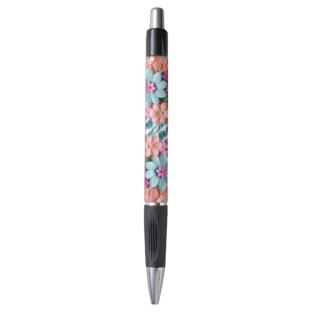 Stylo Fleurs 3D- (Devant (Vertical))