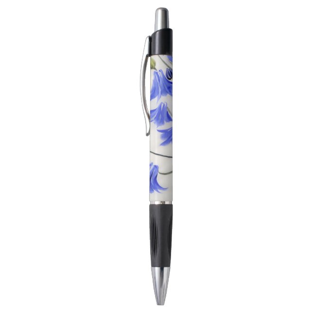 Stylo Fleurs bleues (Haut (Vertical))