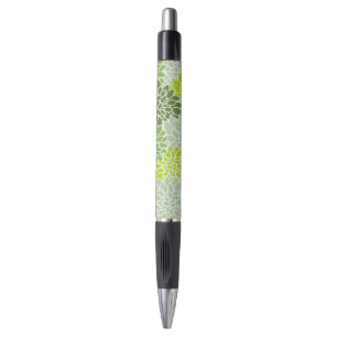 Stylo Fleurs Dahlia, Motif De Fleurs, Dahlia Verte