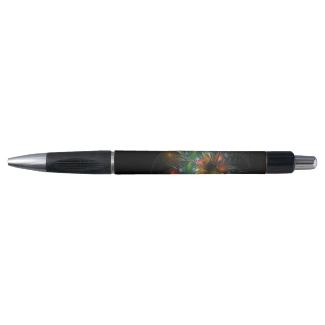 Stylo Fleurs imaginaires fractales douces et tendres (Devant)