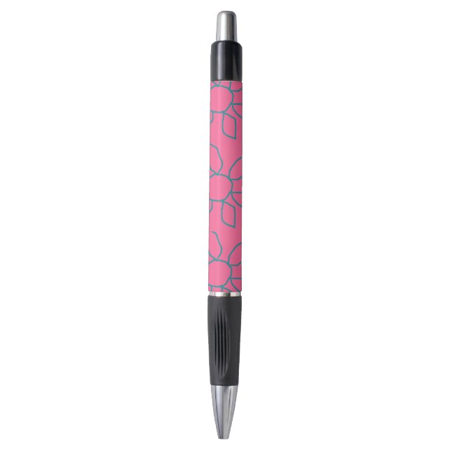 Stylo Fleurs roses (Devant (Vertical))