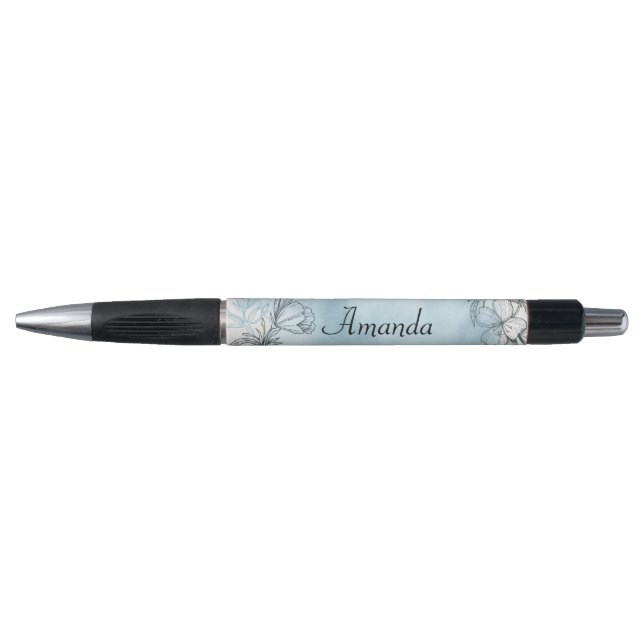 Stylo Floral et aquarelle (Devant)