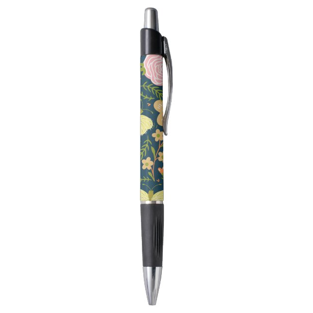 Stylo Floral, Papillon Et Glamour Élégant (Bas (Vertical))