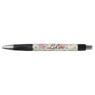 Stylo floral personnalisé