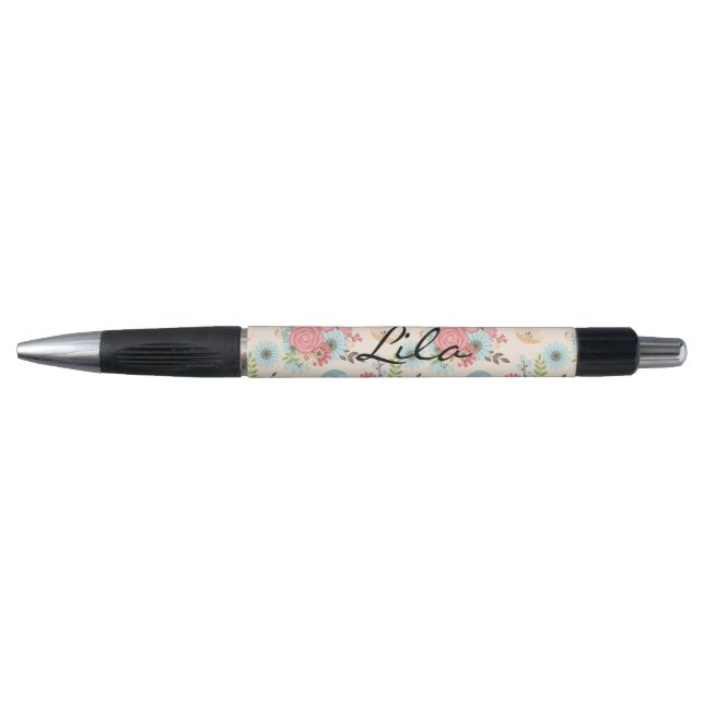 Stylo floral personnalisé (Devant)