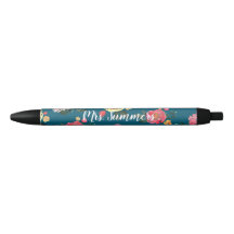 Stylo floral personnalisé