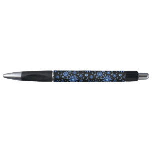Stylo Flore rétroélectrique bleu et noir