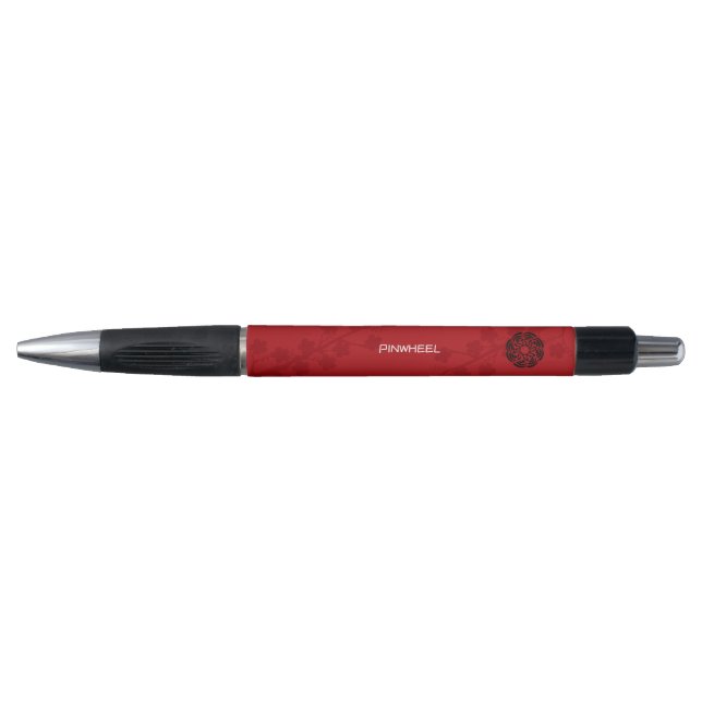 Stylo Flore rouge gras (Devant)