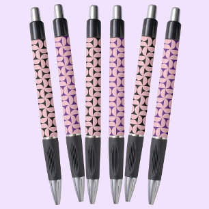 Stylo Formes Géométriques Élégantes Motif En Couleurs Ro