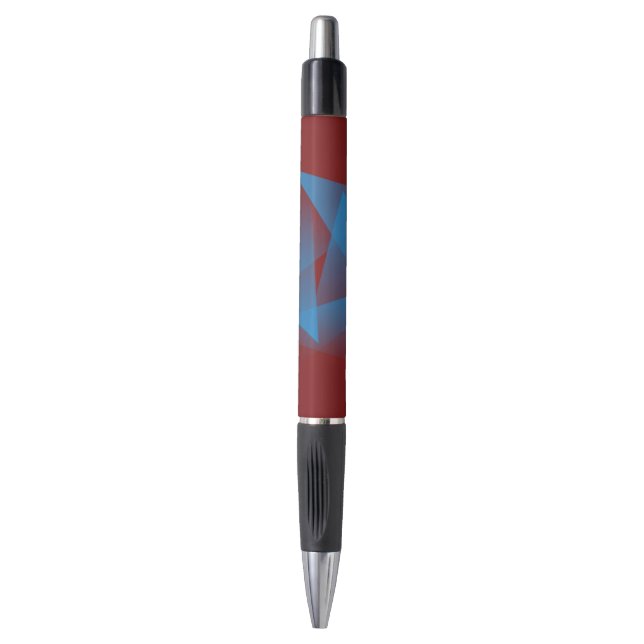 Stylo Fragments bleus flottants (Devant (Vertical))