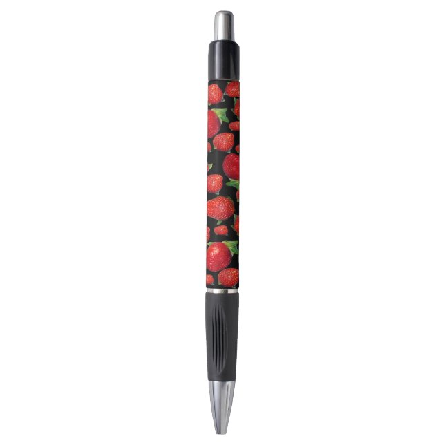 Stylo Fraises rouges délicieuses, (Devant (Vertical))