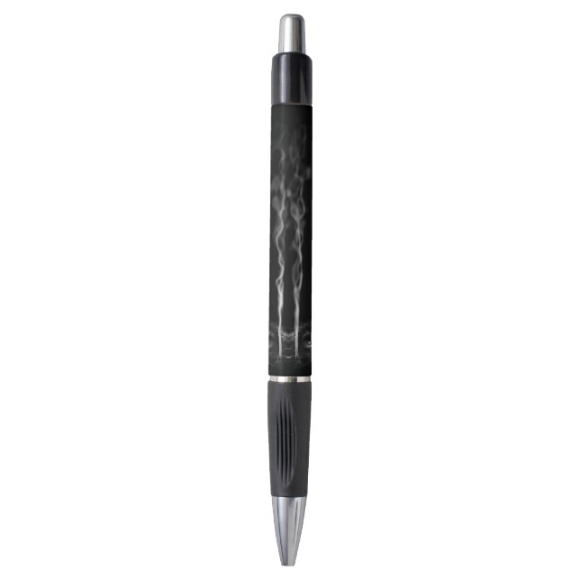 Stylo Fumée de dragon noir avec votre nom (Devant (Vertical))