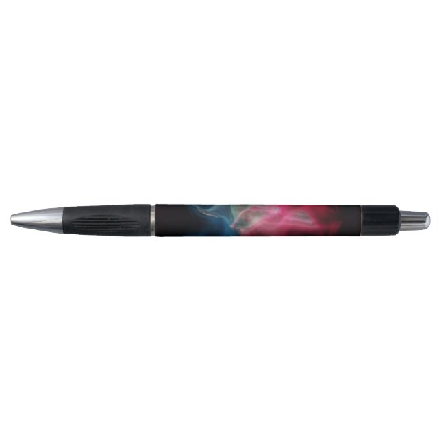 Stylo fumée rose et bleue abstraite (Devant)